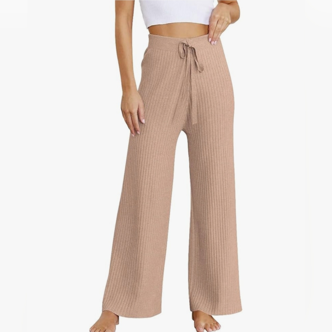 Ann Taylor Loft Women's Ribbed Wide Leg Lounge Pants Size Medium